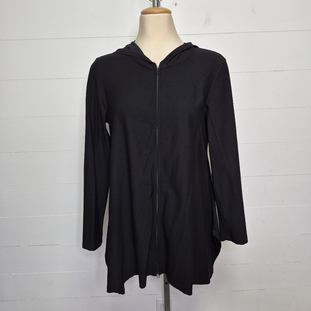 Eileen Fisher Stretch Hooded Jacket Size S